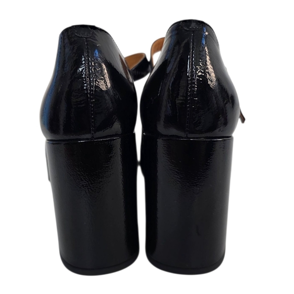 Sezane Georgia High Mary Jane's Patent Leather Size 37 US 6 New Without Box - Picture 6 of 9